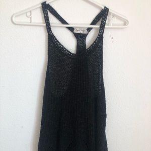 Halter style knit tank top